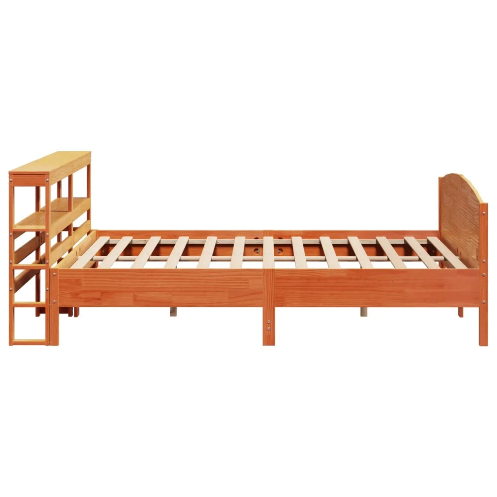 vidaXL Letto senza Materasso Marrone Cera 180x200 cm in Legno di Pino