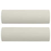 Cuscini Decorativi 2 pz Crema ?15x50 cm in Velluto CFW3536310
