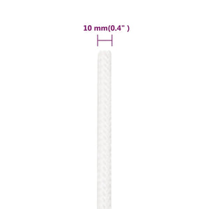Corda Nautica Completamente Bianca 10 mm 25 m in Polipropilene cod mxl 51822