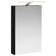 Mobiletto per specchio da Bagno | Armadio da bagno Rovere Nero 40 x 10,5 x 60,5 cm