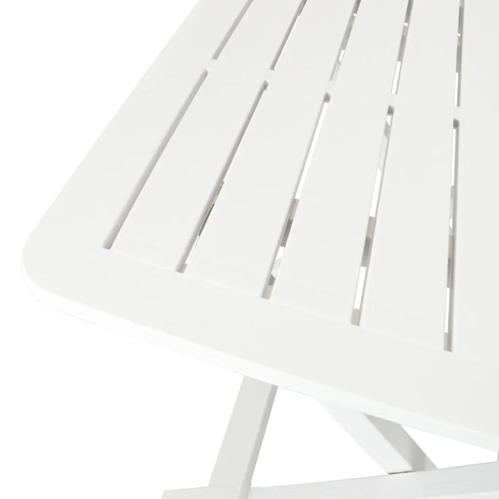 Set da Bistrot 3 pz | Set Salotto da Giardino in Plastica Bianco