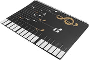 Map di musica per pianoforte A4 - 30 pagine - rilegatura metallica - design a rete - compatibile con tutti gli strumentisti