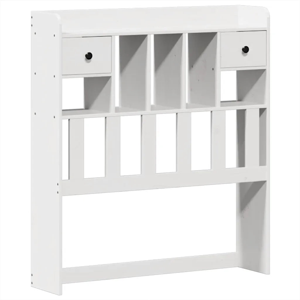 Letto senza Materasso-Struttura Letto Bianco 90x200 cm Legno Massello di Pino 807041