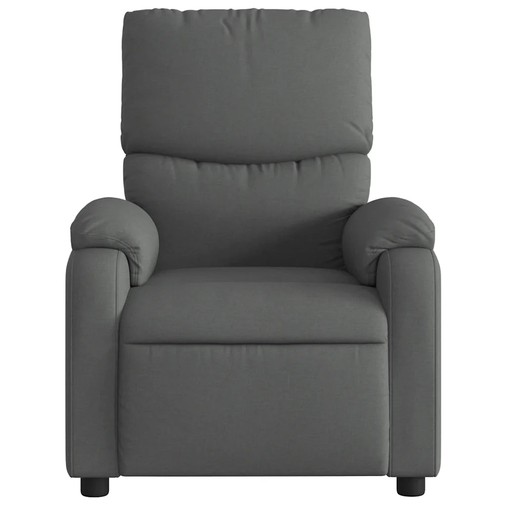 Divano Sedia-Poltrona Reclinabile in Tessuto Grigio Scuro 438560