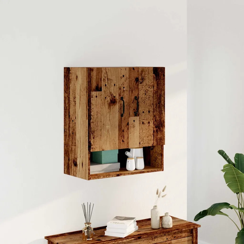 Armadietto a Muro | Mobile a Parete Legno Antico 60x31x70 cm in Truciolato