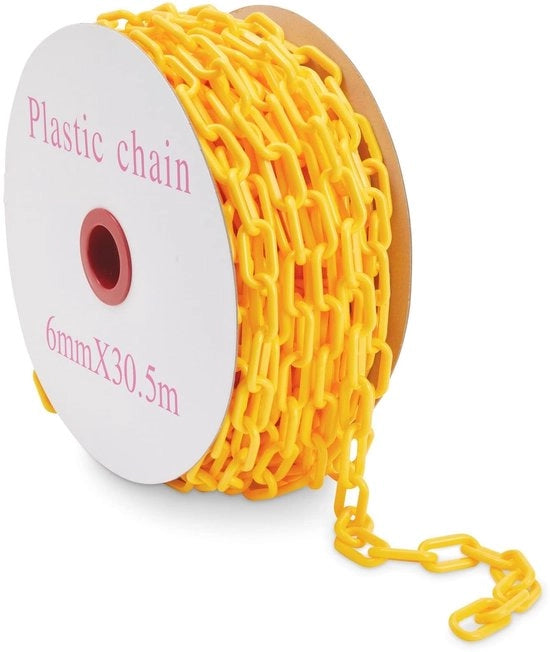 Barriera in plastica gommosa - Per uso interno ed esterno - Resistente alle intemperie - 100 piedi - Soluzioni di sicurezza - Ideale per eventi