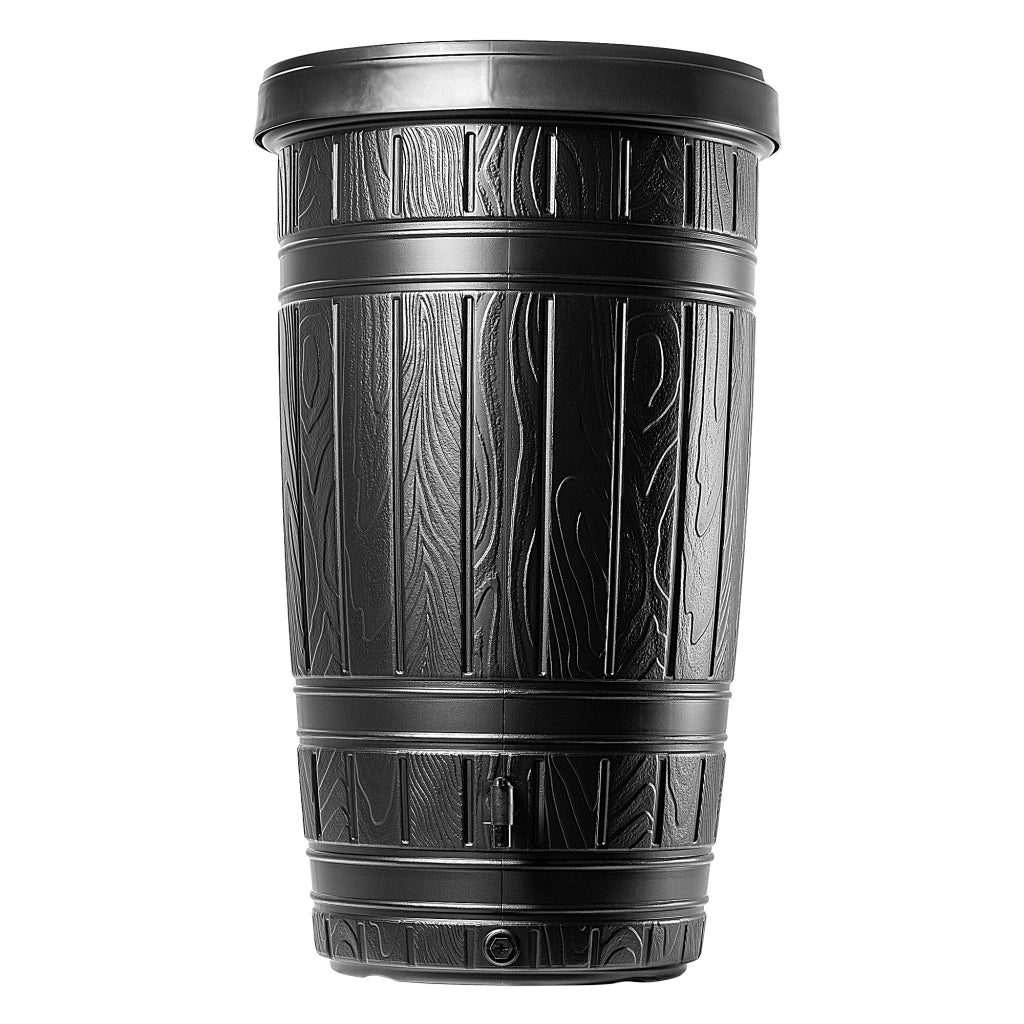 Serbatoio per acqua piovana KADAX da 265 litri con rubinetto e supporto.