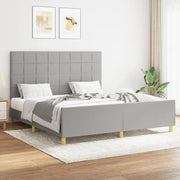 Giroletto senza Materasso Grigio Chiaro 160x200 cm Tessuto 3125065