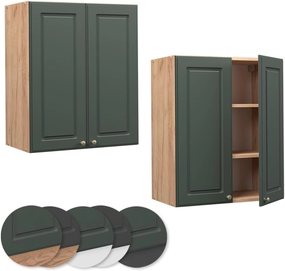 Pensile da cucina Fame-Line, Verde-oro Country House, 60 cm, per la combinazione con altri moduli della serie Fame-Line
