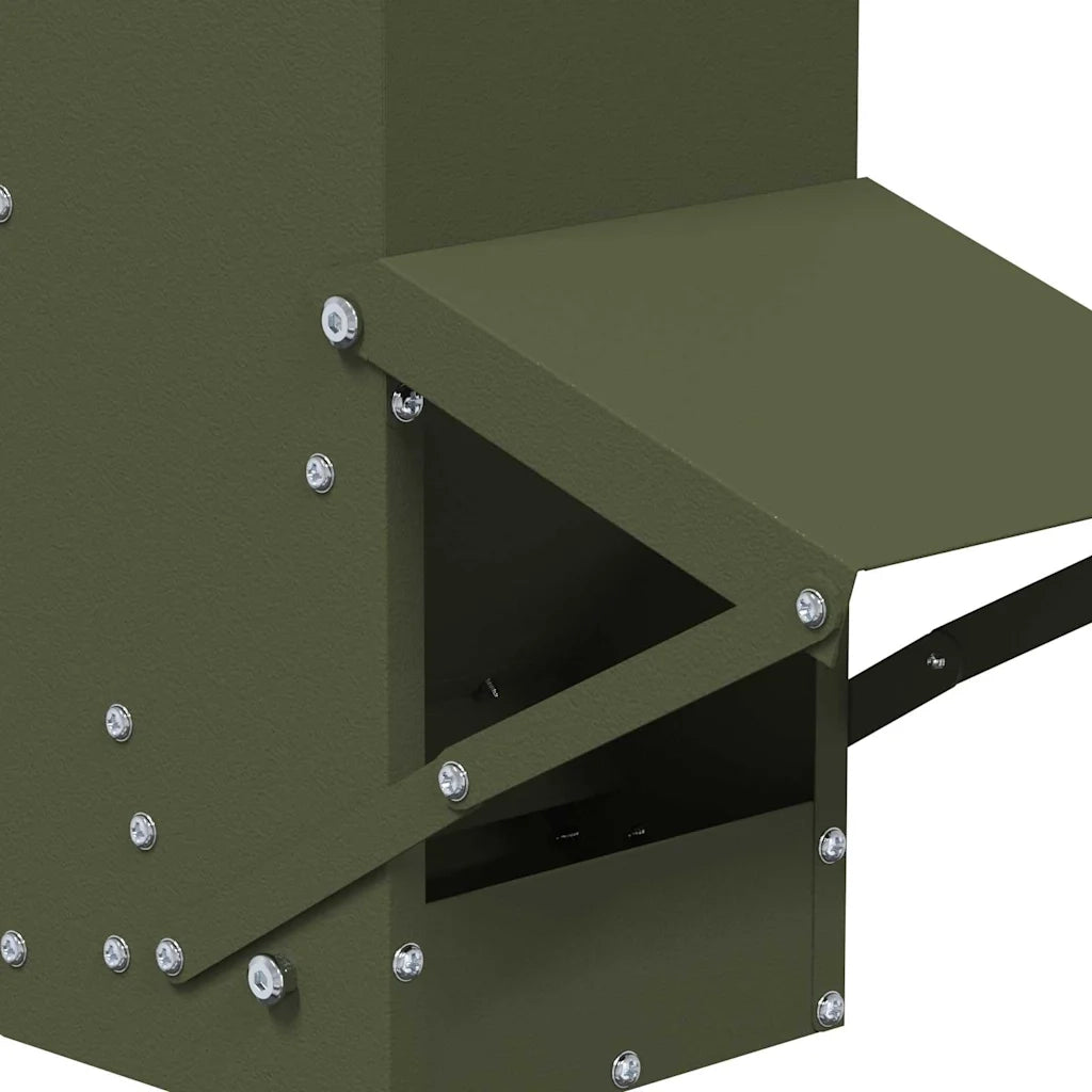 Feeder per pollo Verde oliva 13 x 12 x 51 cm CFW9725412