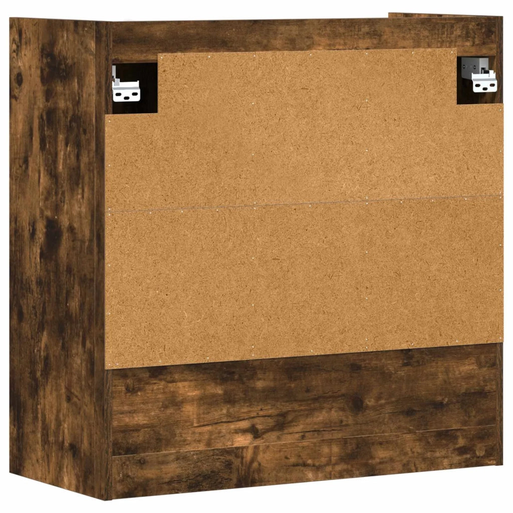 Scaffale da parete A parete Rovere Fumo 80 x 36 x 80 cm 8011375
