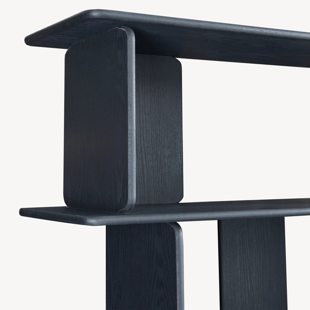 Libreria Gäljami con 5 Ripiani Aperti 180 x 100 x 35 cm - Nero [en.casa]