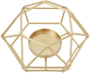 Supporto per candela con design geometrico - Ripiano per candela - Candelabro - Candelabri metallici - Lampada da tavolo decorativa - Resistente a temperature elevate