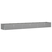Fioriera | Cassetta per fiori | Vaso Grigio chiaro 480 x 80 x 45 cm Acciaio