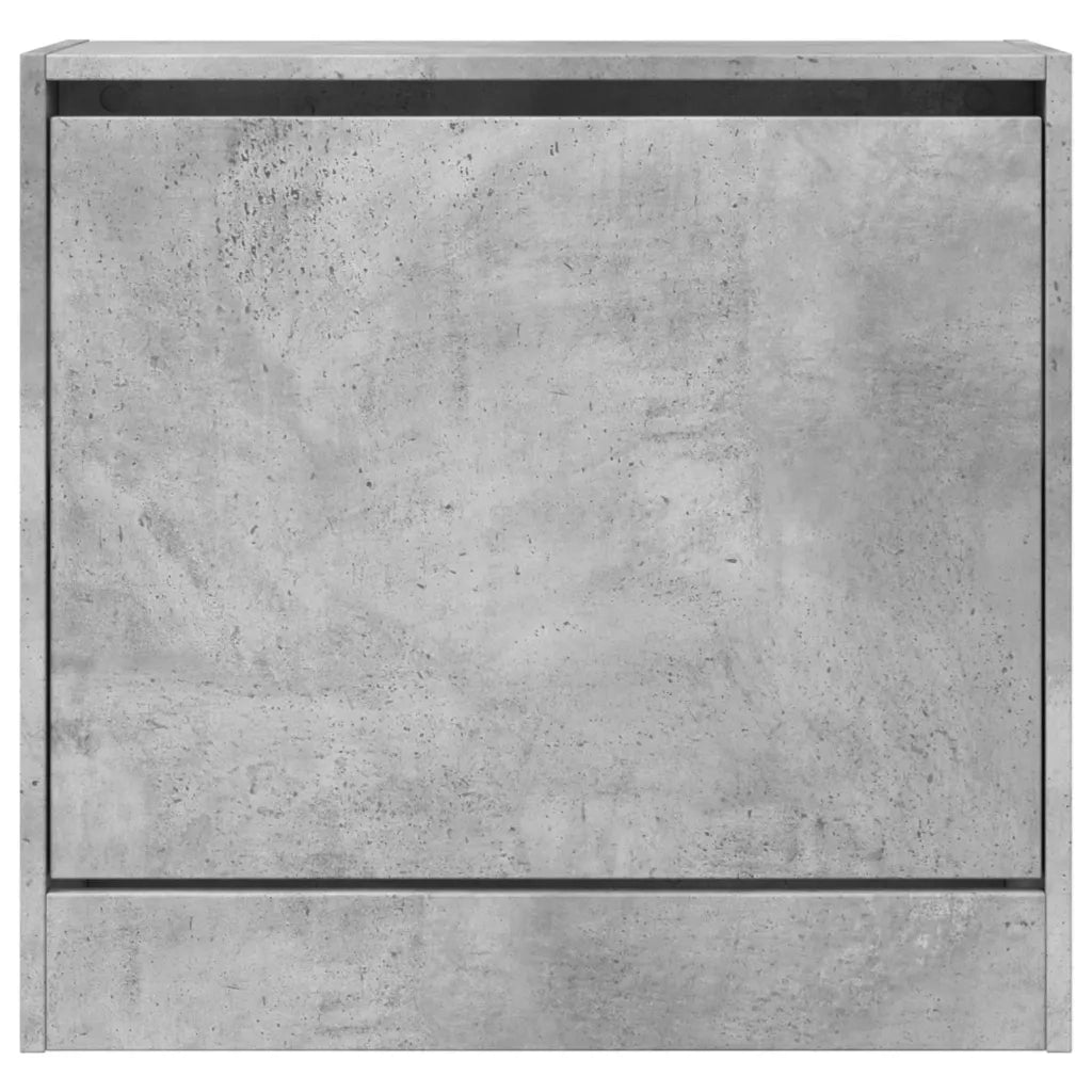 Scarpiera Grigio Cemento 60x21x57 cm in Legno Multistrato 839885