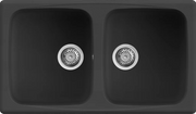 Lavello MASTER 450 86X50 2 vasche NERO 40
