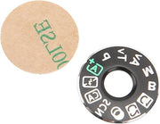 Componente di Sostituzione Disco di Regolazione per Copertura Superiore della Fotocamera 80D - Patch per Tornio di Regolazione - Componenti di Riparazione della Fotocamera Digitale - Nero.
