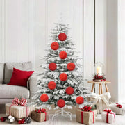 Set di palline di Natale XL 9 pcs Rosso Plastica 42018854