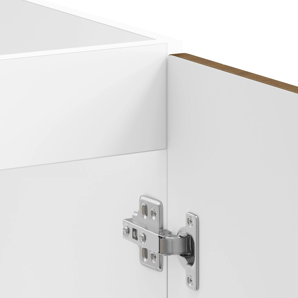 Mobile Base per Lavandino 'Porto'con Lavandino Rovere Marrone 80x46x84,5 cm Legno Ingegnerizzato
