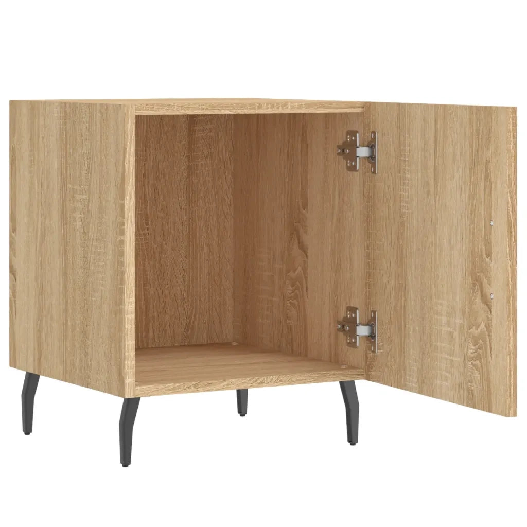 Set di 2 Comodini | Armadio da Notte | Mobiletto da notte Rovere Sonoma 40x40x50 cm in Legno Multistrato