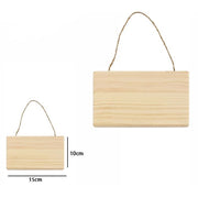 Trade Shop - Decorazione In Legno Rettangolare Da Appendere Con Corda Insegna 15x10 Cm 74202a -