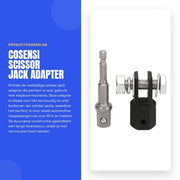 Adattatore per Leva a Scasso - Accessori per Trapano a Percussione - Duraturo e Solido - Adattatore Scasso Trapano - Ideale per l'Automotive e RV - Adatto per T...