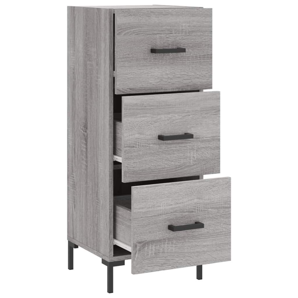 Buffet credenza cassettiera armadio mobile contenitore organizer cucina soggiorno Sonoma 34,5 x 34 x 90 cm legno ingegnerizzato grigio 02_0036326