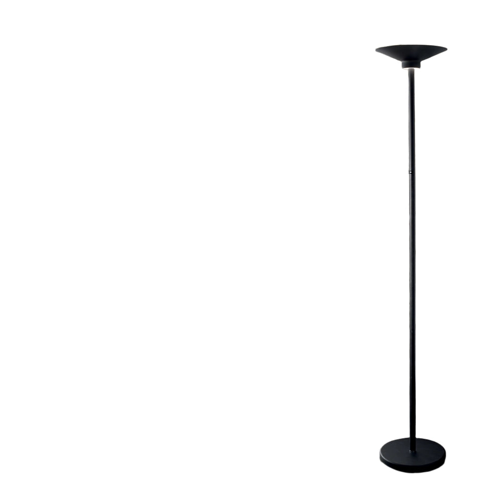 Lampada da Terra GPIN10 - Piantana a LED 48W 3600lm Up&Down Dimmerabile in Alluminio Nero Opaco - Gealuce