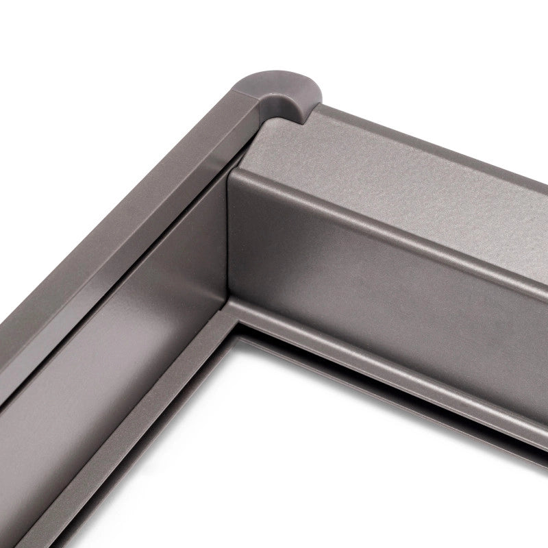 Telaio con guide a estrazione totale e chiusura morbida per accessori per armadi Quartz, 812-838mm, Alluminio e plastica