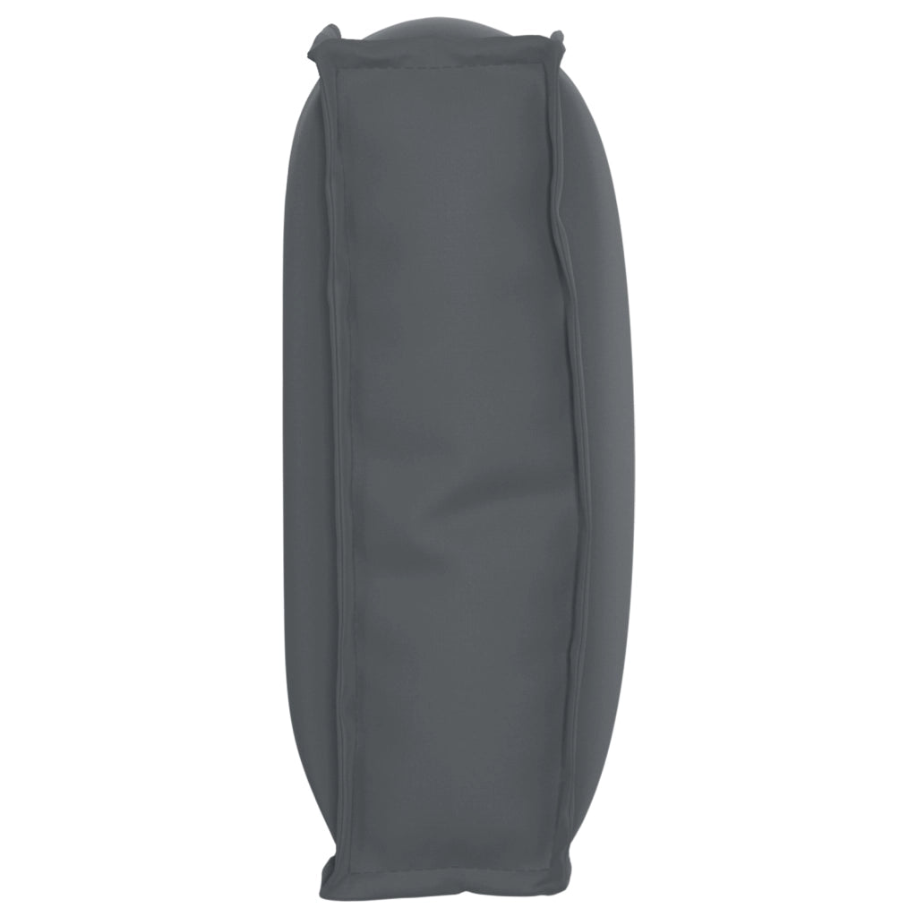 Cuscino per pallet per schienale Antracite 60x40x12 cm Tessuto Oxford