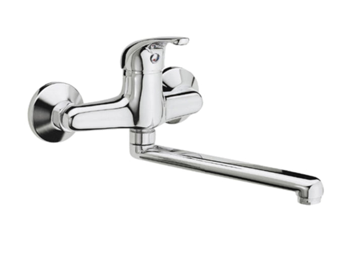 Rubinetto lavello a murocon bocca girevole - serie 35