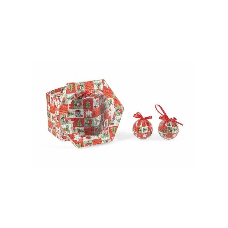 SET 14 PALLE NATALIZIE Ø 7,5 CM IN POLYFOAM