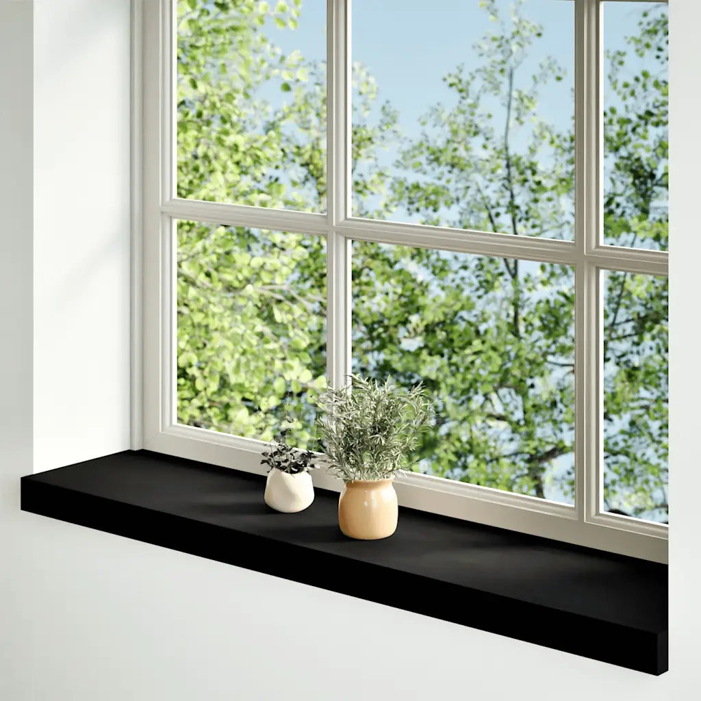 Davanzali 2 pz Marrone Scuro 80x20x2 cm Legno Massello Rovere CFW1985711