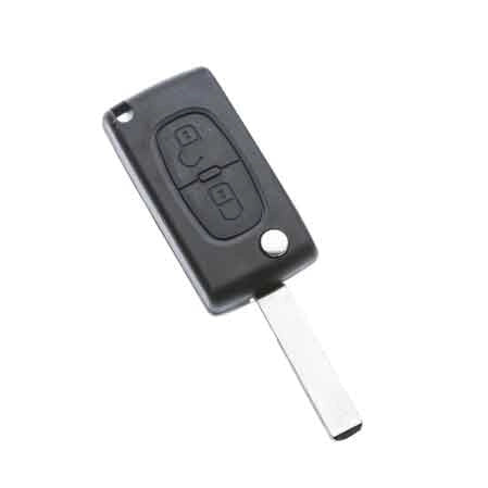 GUSCIO PER CHIAVE AUTO CITROEN/PEUGEOT 'HU83ARS2' 2 Bottoni
