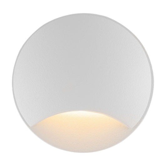 Faretto da incasso Outdoor in Alluminio Biscotti Bianco