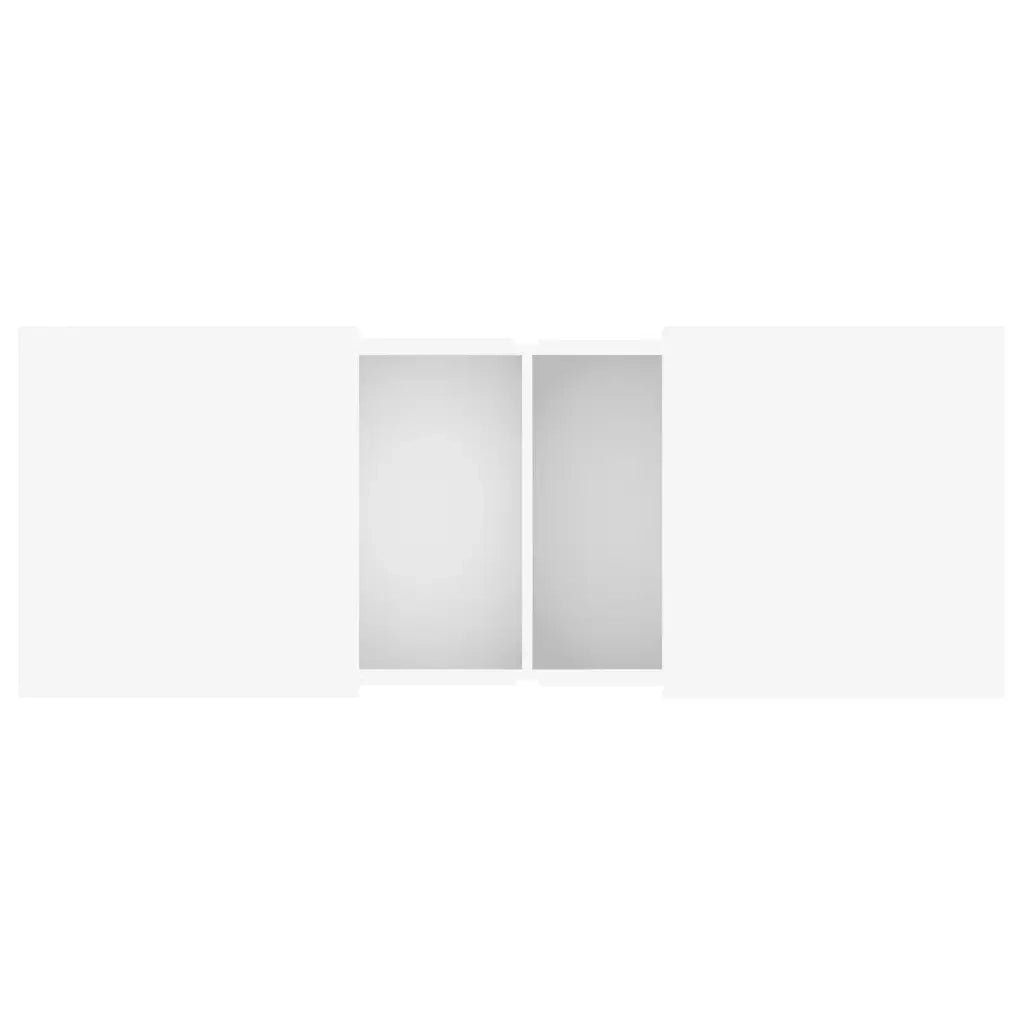 Tavolino da Salotto Bianco 100x55x40 cm in Legno Multistrato