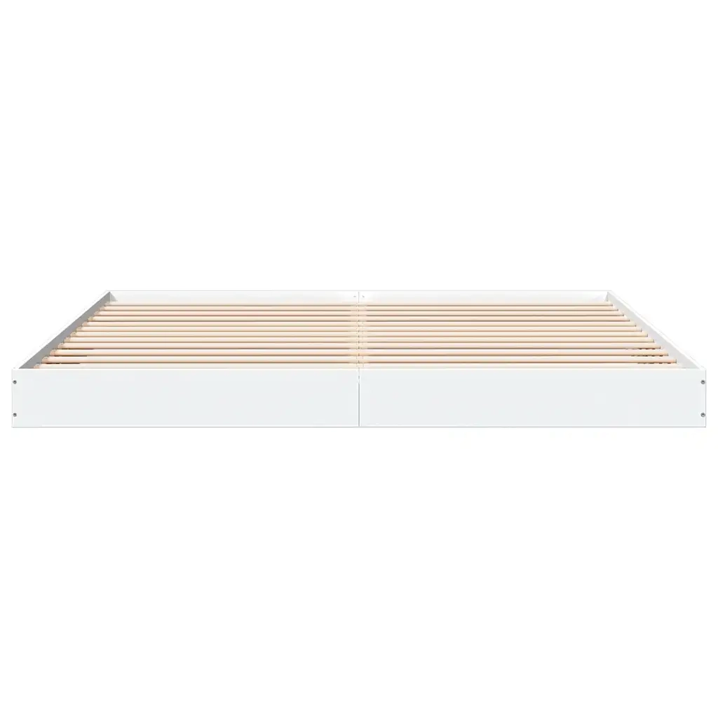 Giroletto senza Materasso Bianco 180x200 cm Legno Multistrato