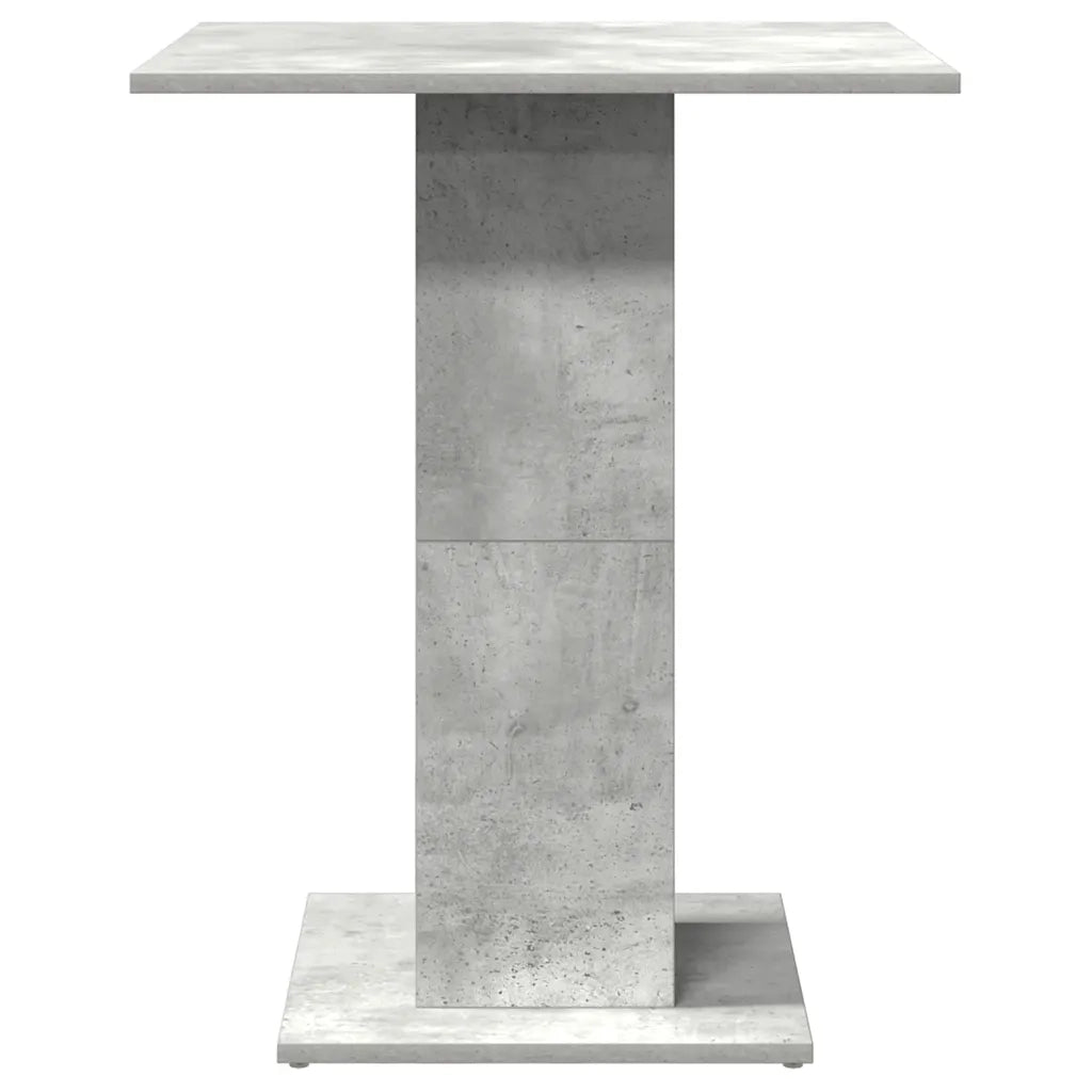 Tavolo da Bistrot Grigio Cemento 60x60x75 cm Legno Multistrato 802106
