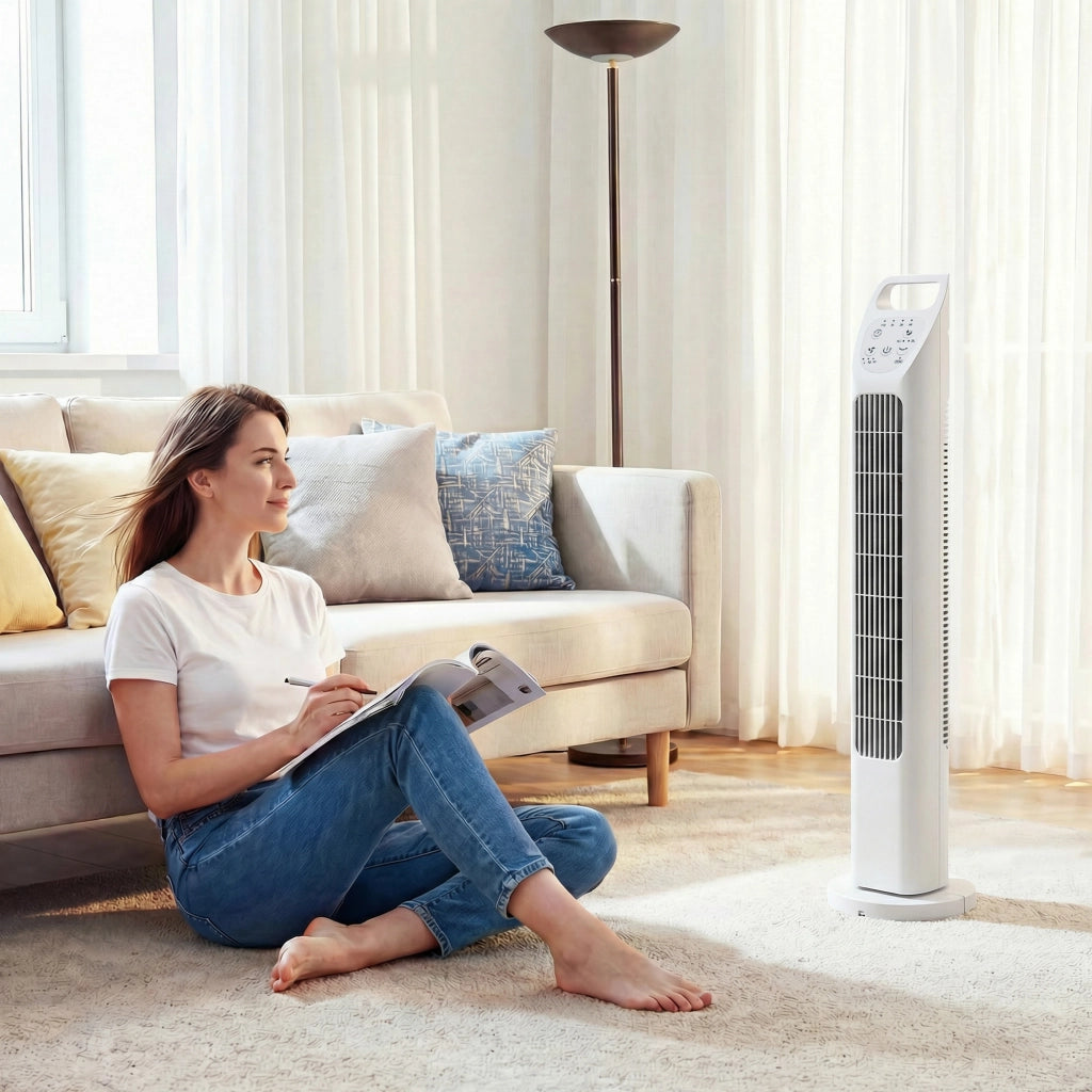 Ventilatore da Soffitto con Telecomando ¨C zephmum ¨C Bianco