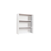 Libreria da appoggio per scrivania 2 ripiani Bianco Frassinato H.105x90x29cm (ANGELA)