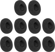 Copricuscini per auricolari morbidi in nero per cuffie con diametro di 3,5 cm - Set da 10 pezzi.