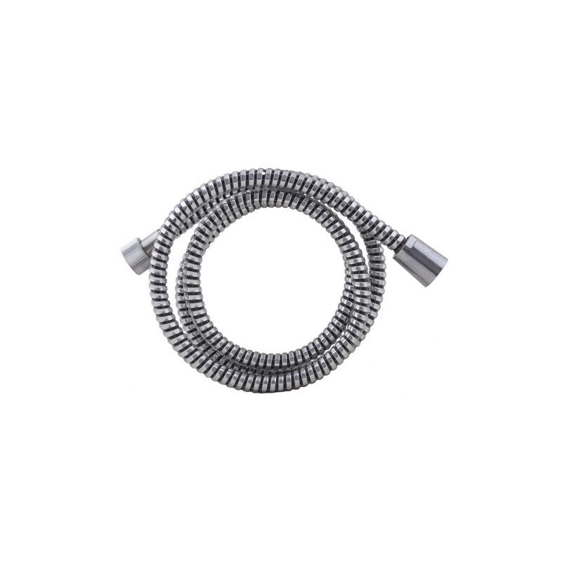 Tubo flessibile per doccia Brixo in PVC cromato – lunghezza 1,5 m, attacchi inox ½"
