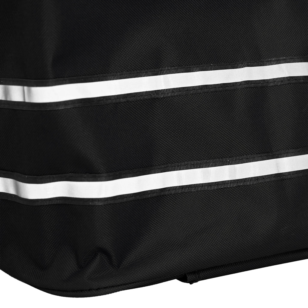 Carrello della spesa  con ruote e manico regolabile Nero 40 L