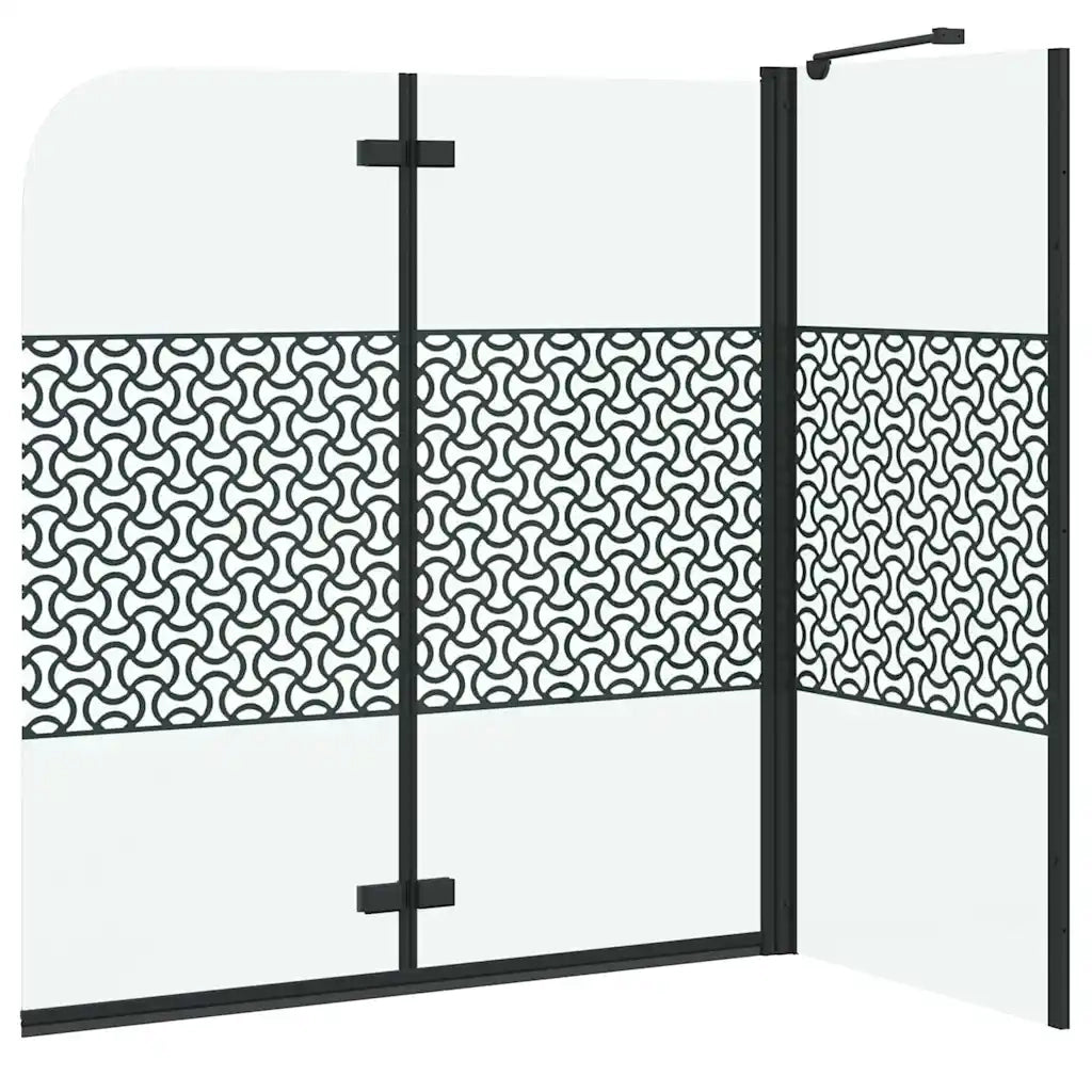 Chiusura per Bagno Geometrico Nero 120 x 67 x 129 cm