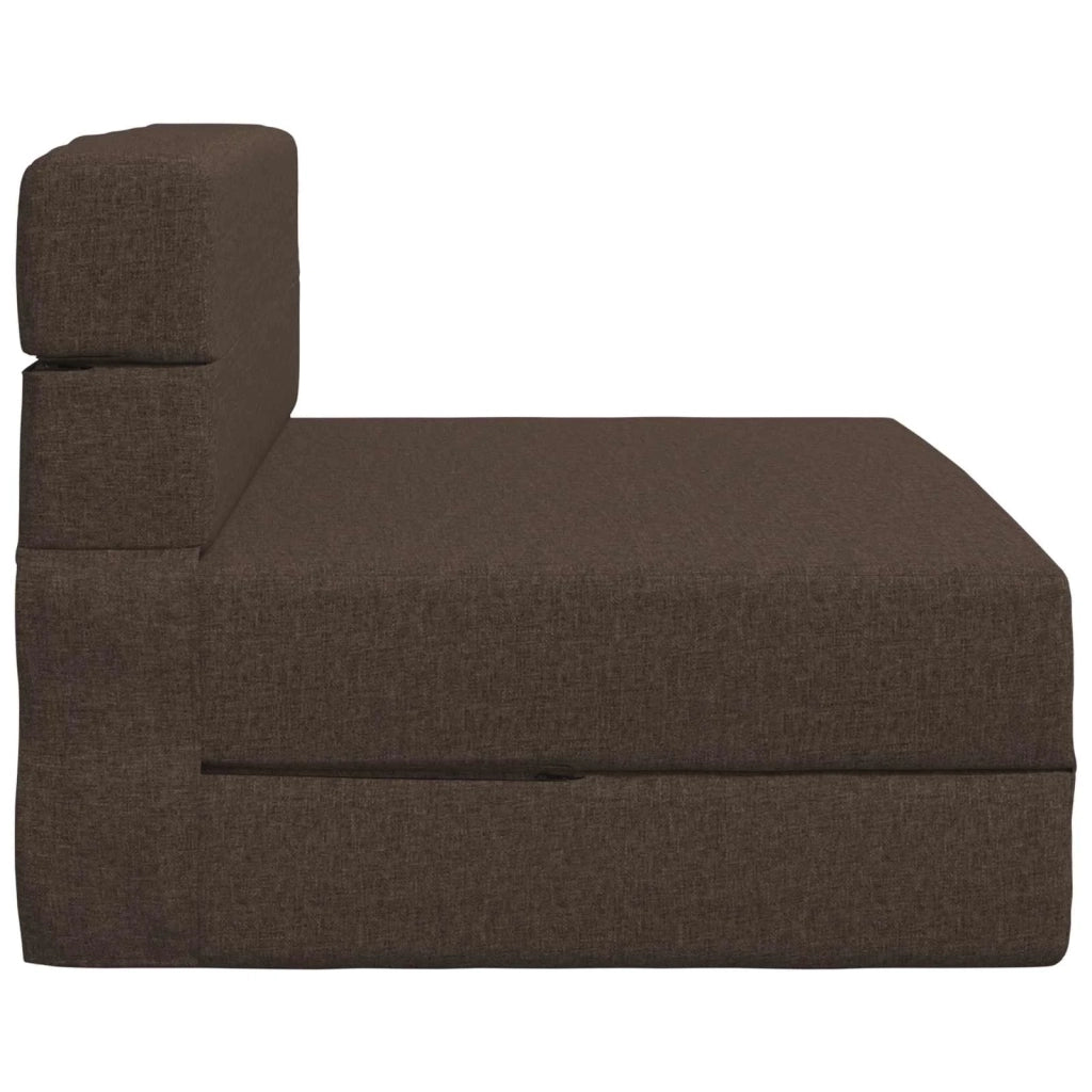 Divano Letto Pieghevole Tortora 70 x 72 x 60 cm Tessuto