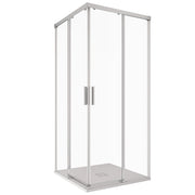 Box Doccia angolare 80x90 cm 2 ante Scorrevoli in Cristallo trasparente 6mm H195 Bonussi Grace