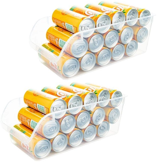 Set di contenitori trasparenti per alimenti - Set di 2 - In materiale BPA-free