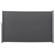Frangivista da Giardino Estensibile 3x1.8m, Poliestere Anti UV e Alluminio, Grigio