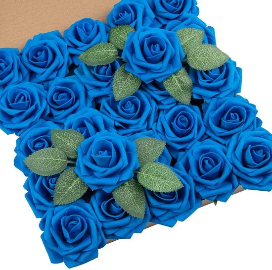 Fiori di plastica - Ideali per la decorazione - Set da 25 - Schiuma di polietilene