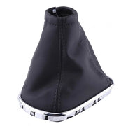 Pompa di Accensione Universale - Pomo - Pomo di Accensione - Universale - Pelle PU - Nero con Maniglia in Acciaio Cromato